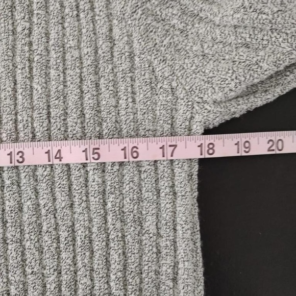 Kathy Lee Collection L Sweater Woman’s Solid Grey Turtleneck 1/2 Sleeve - Picture 7 of 8